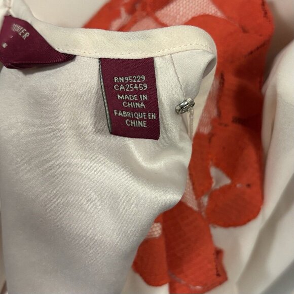 Ted Baker Vember Lace Chiffon Embroidered Dress Women's Size 2 US 6 - Picture 8 of 9